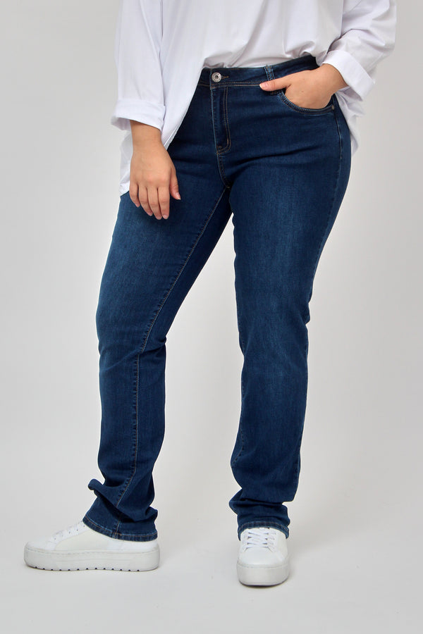 Straight Leg Jeans - Blue