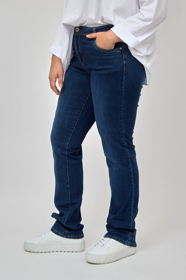 Straight Leg Jeans - Blue