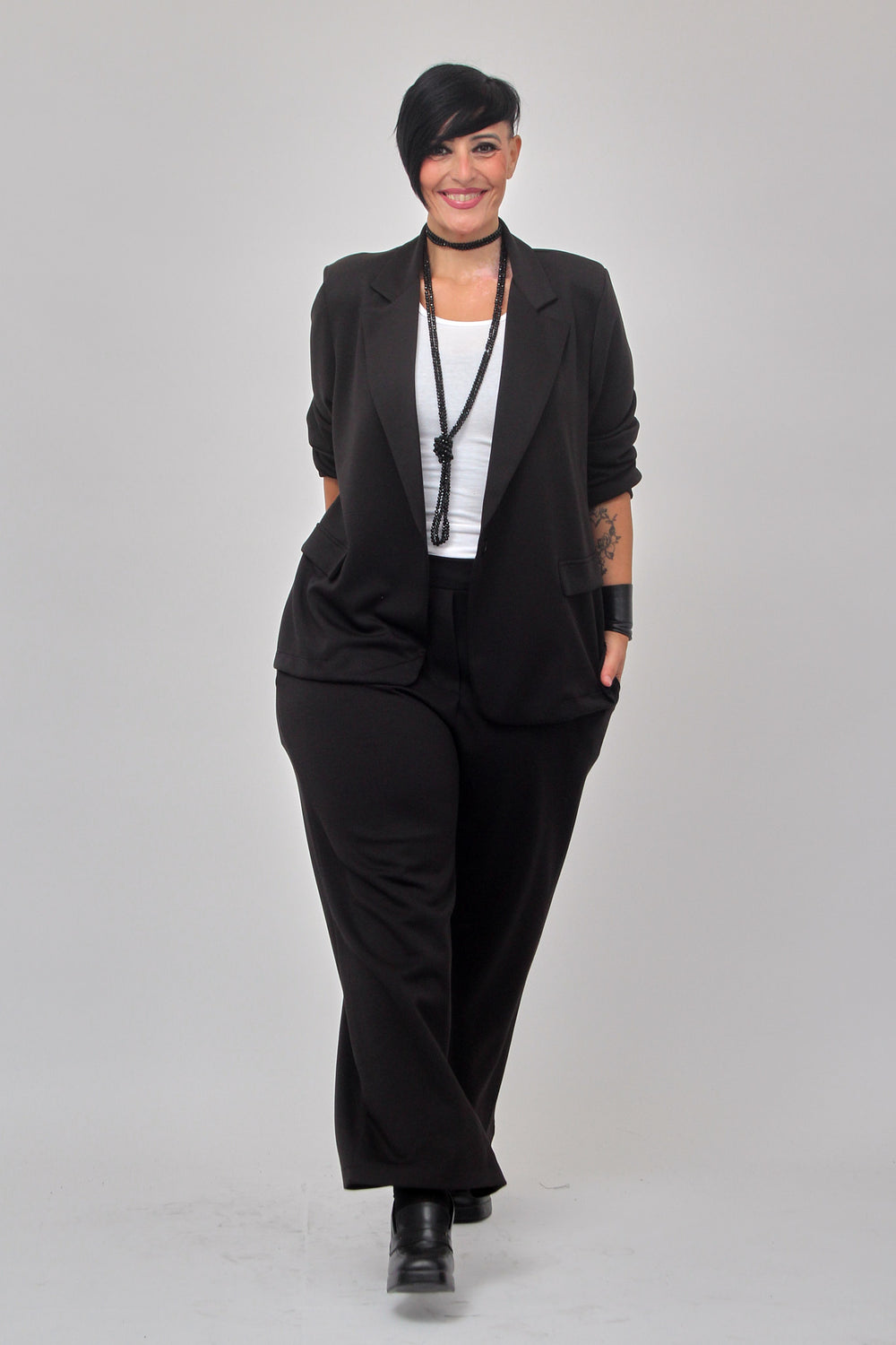 Tailleur neoprene - Nero
