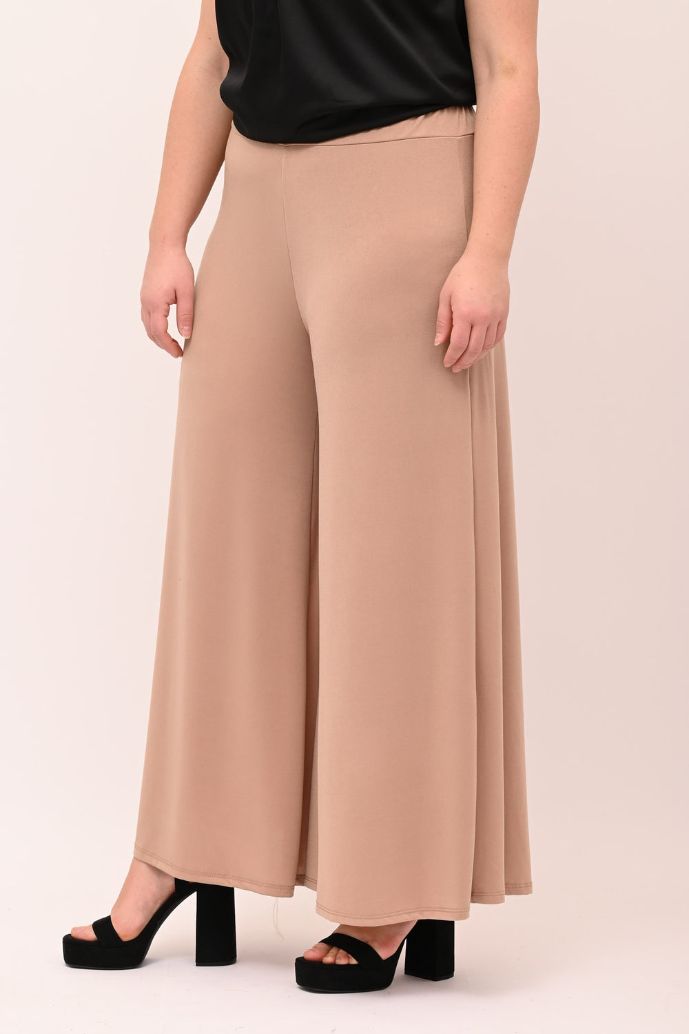 Pantapalazzo jersey - Nude