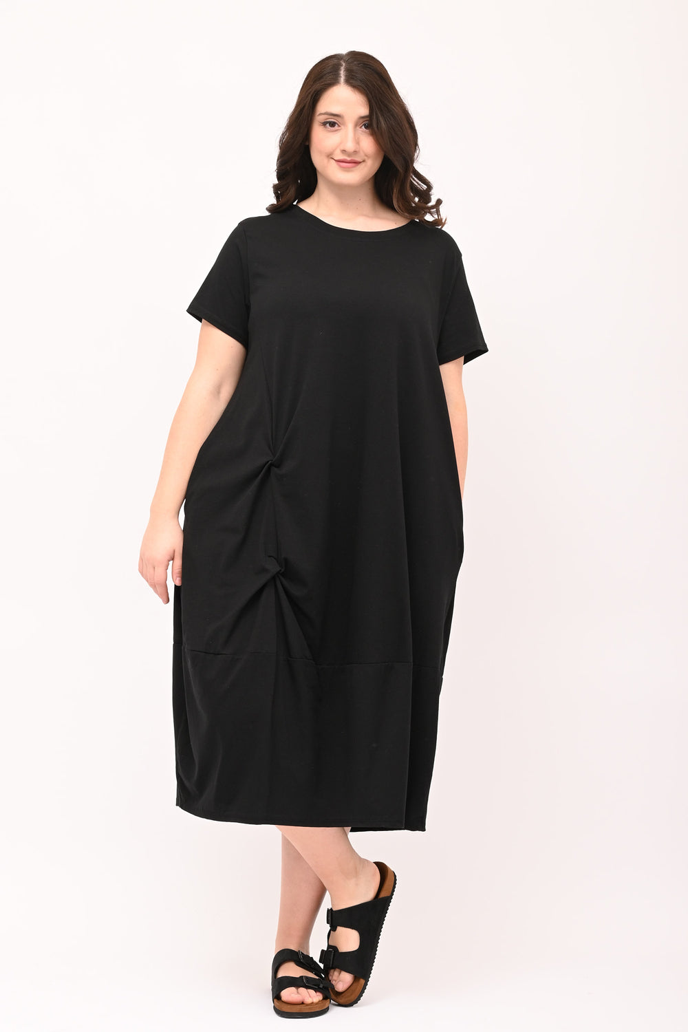 Egg Knot Dress - Black