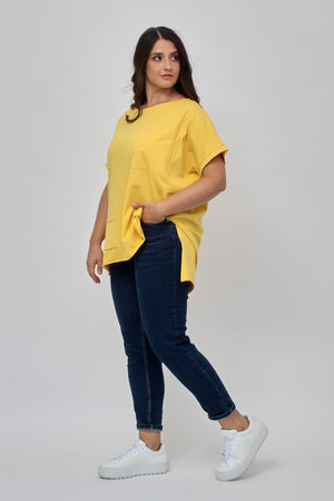 Pocket and patch box jersey - Mango