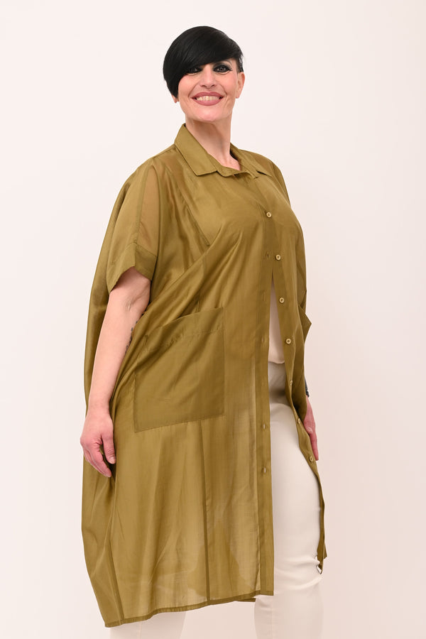 Camicia over tasconi - Oliva