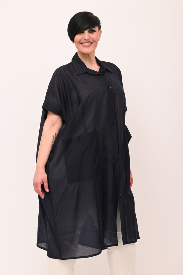 Camicia over tasconi - Nero