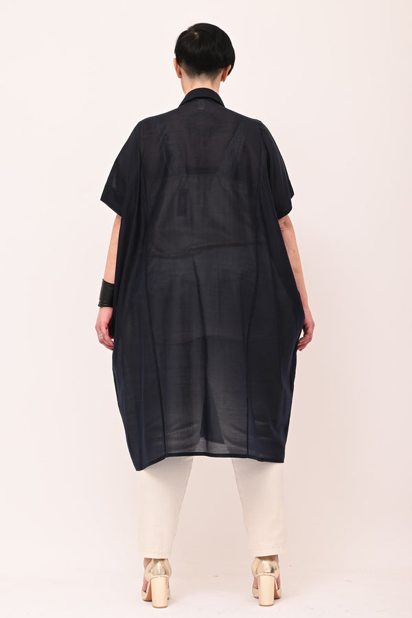Camicia over tasconi - Nero