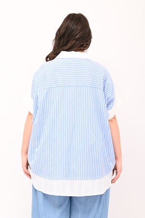 Camicia righe sangallo - Riga grande