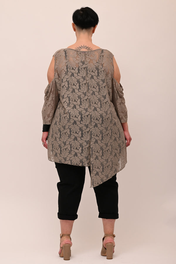 Maglia pizzo oblò - Fango