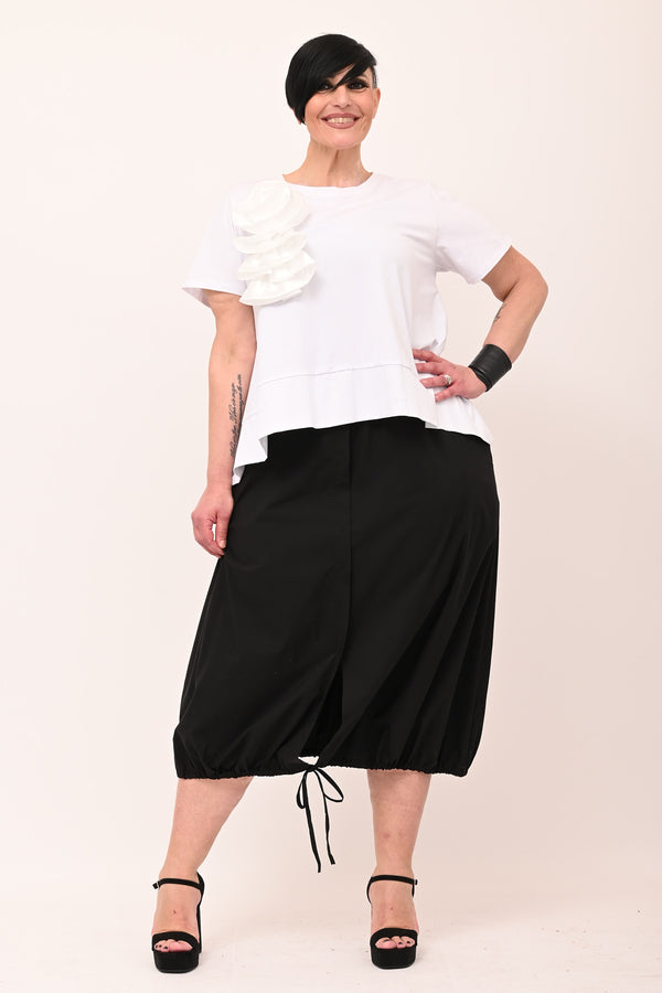 Flower Edge Jersey - White