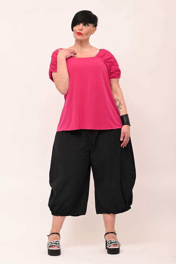 Blusa laccio collo - Fucsia