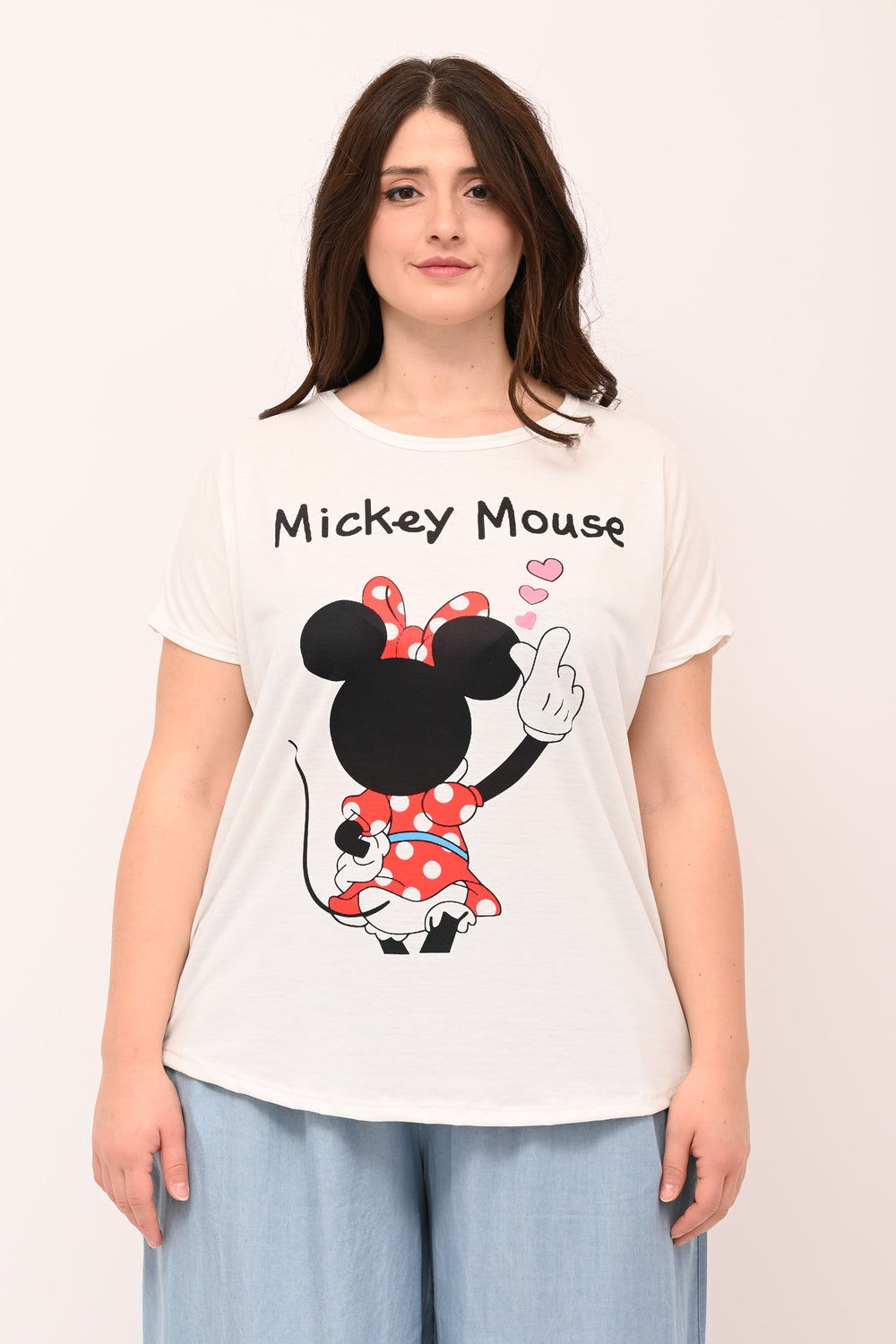 T-shirt Minnie schiena - Bianco