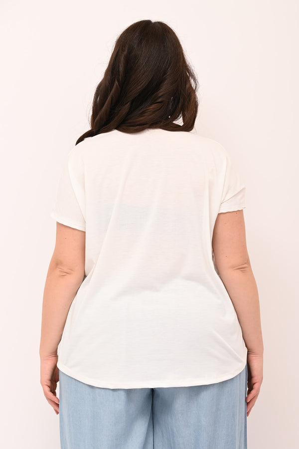 T-shirt Minnie schiena - Bianco