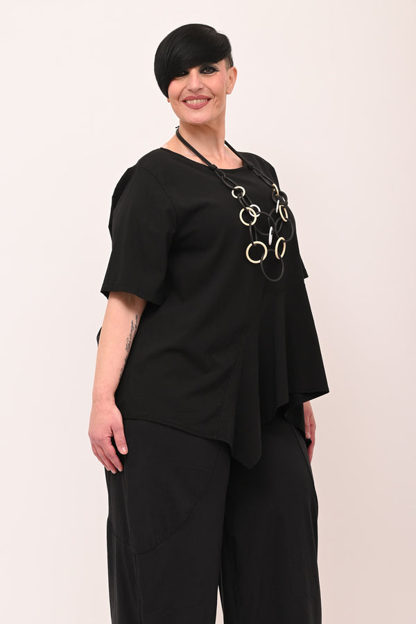 Maglia bengalina punta - Nero