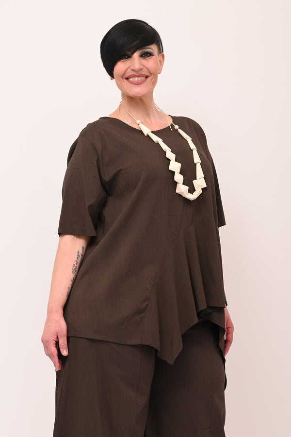 Maglia bengalina punta - Moro
