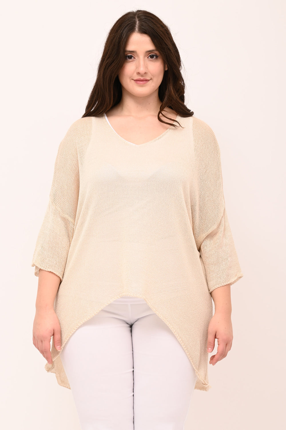 Maglia filo coda - Beige