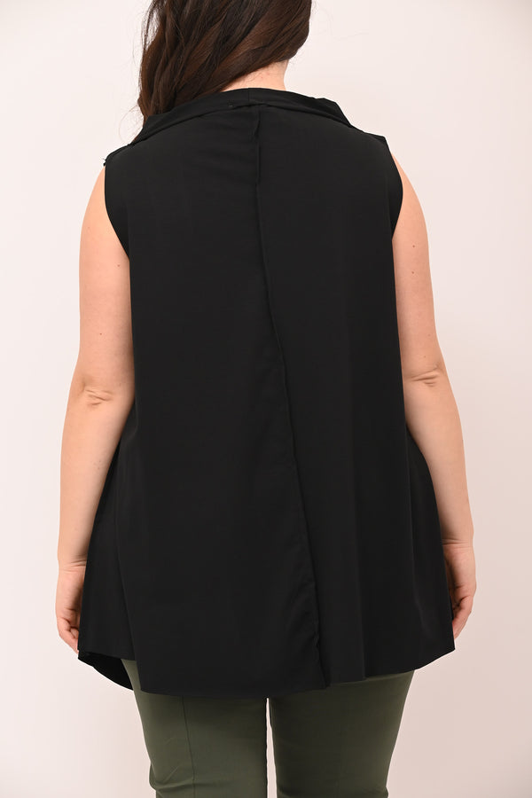 Gilet punte cuciture - Nero