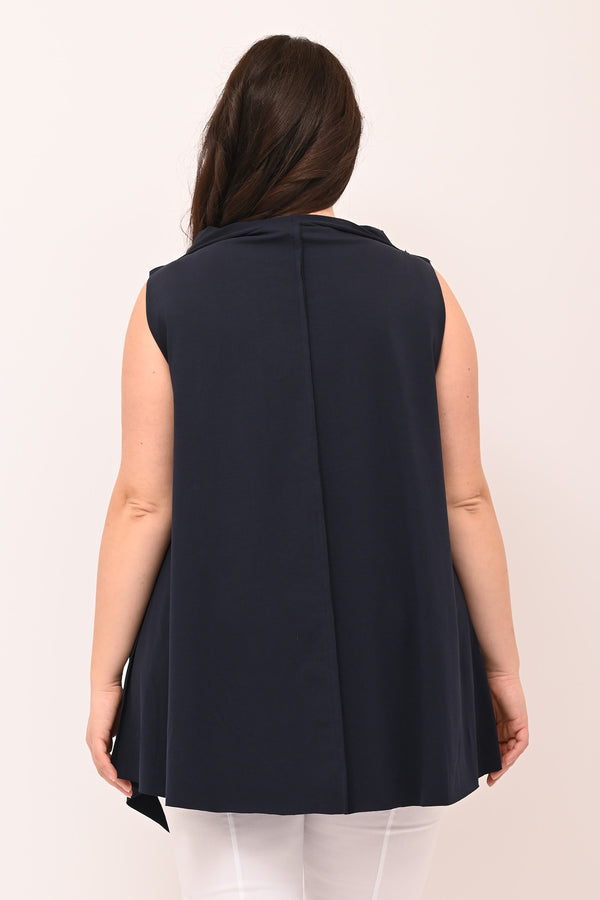 Gilet punte cuciture - Blu