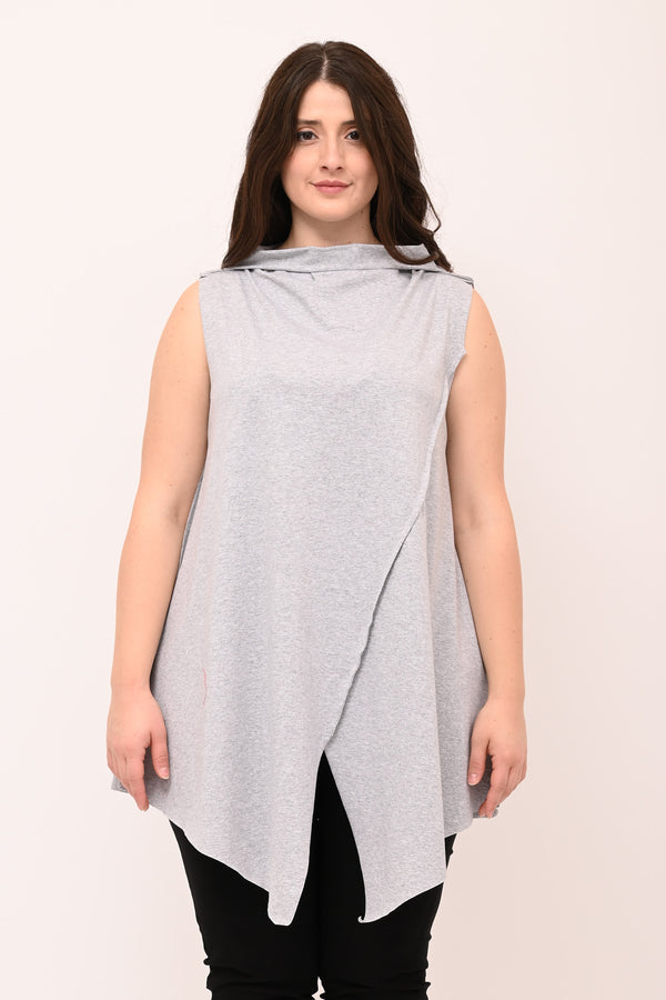 Gilet punte cuciture - Grigio