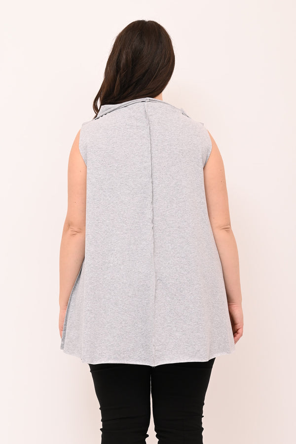 Gilet punte cuciture - Grigio