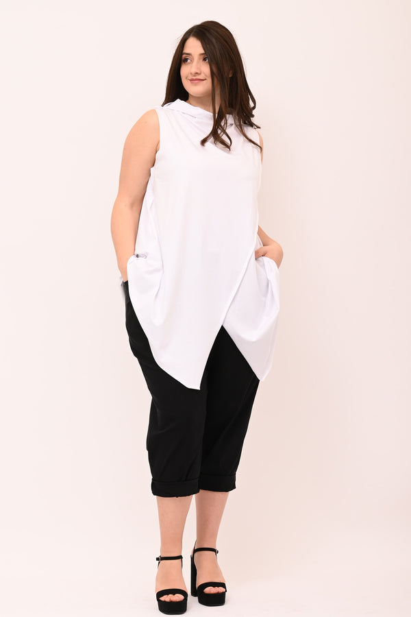 Gilet punte cuciture - Bianco