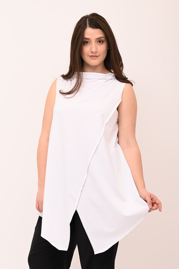 Gilet punte cuciture - Bianco