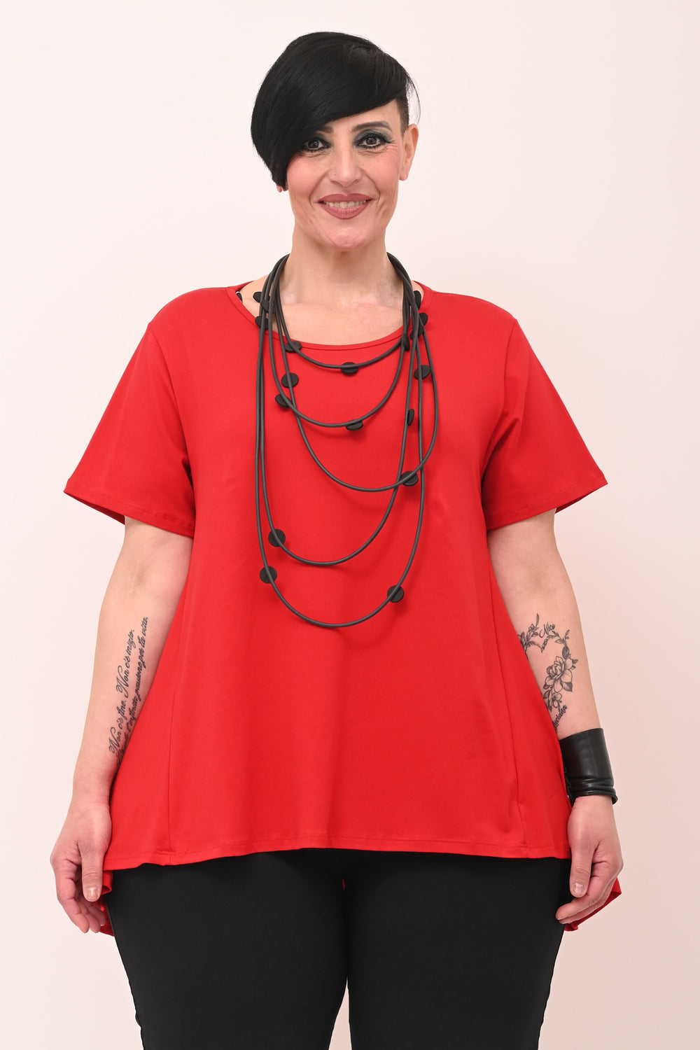 Maglia cotone ruota - Rosso