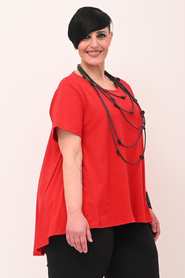 Maglia cotone ruota - Rosso