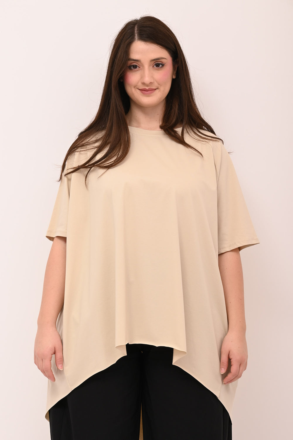 T-shirt svasata orlo vivo - Beige