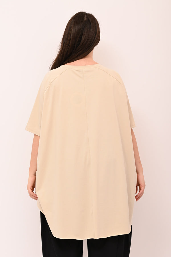 T-shirt svasata orlo vivo - Beige