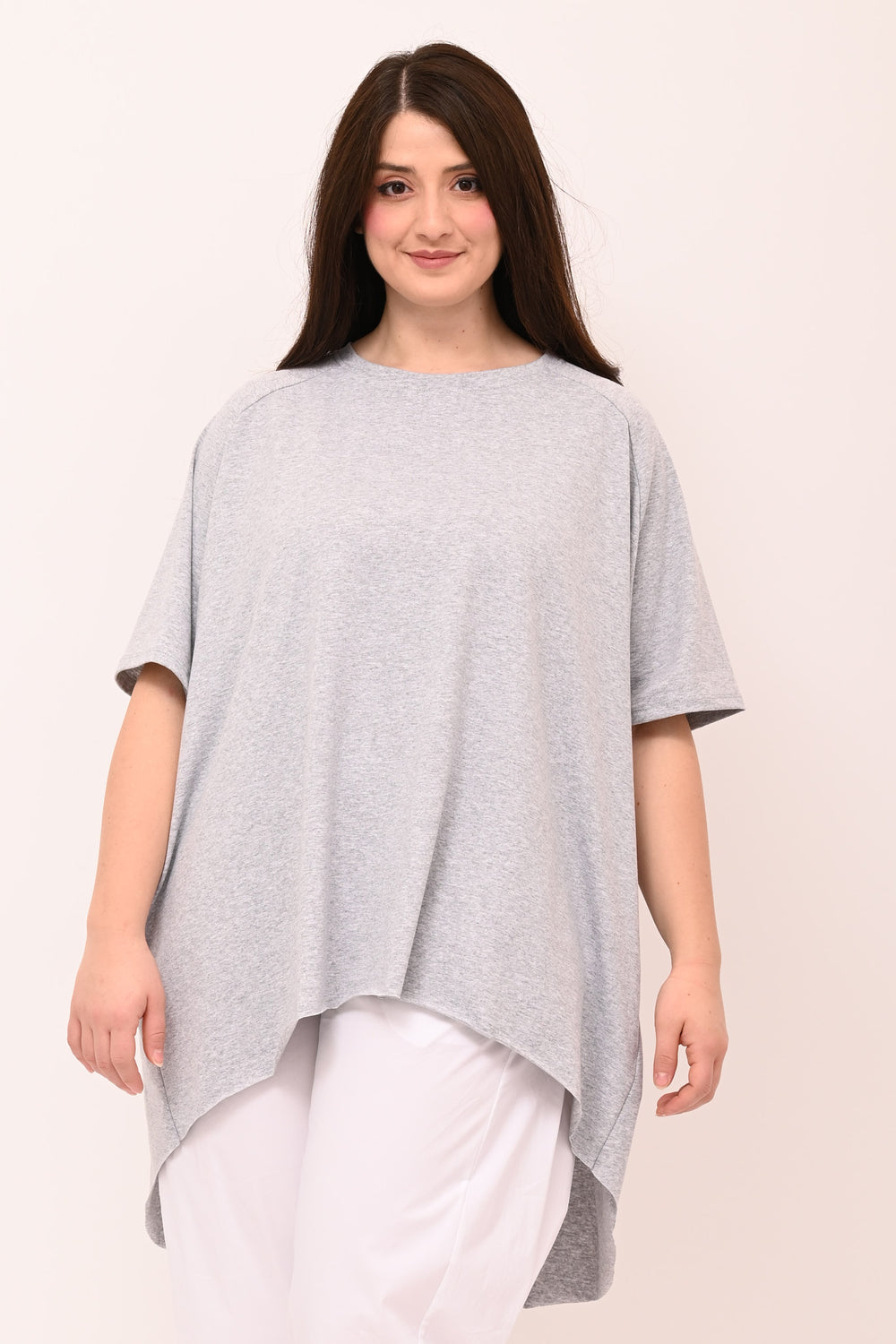 T-shirt svasata orlo vivo - Grigio