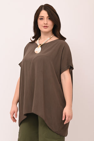 Blusa over viscosa - Moro