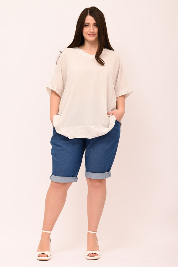 Blusa bordo cangiante - Gesso