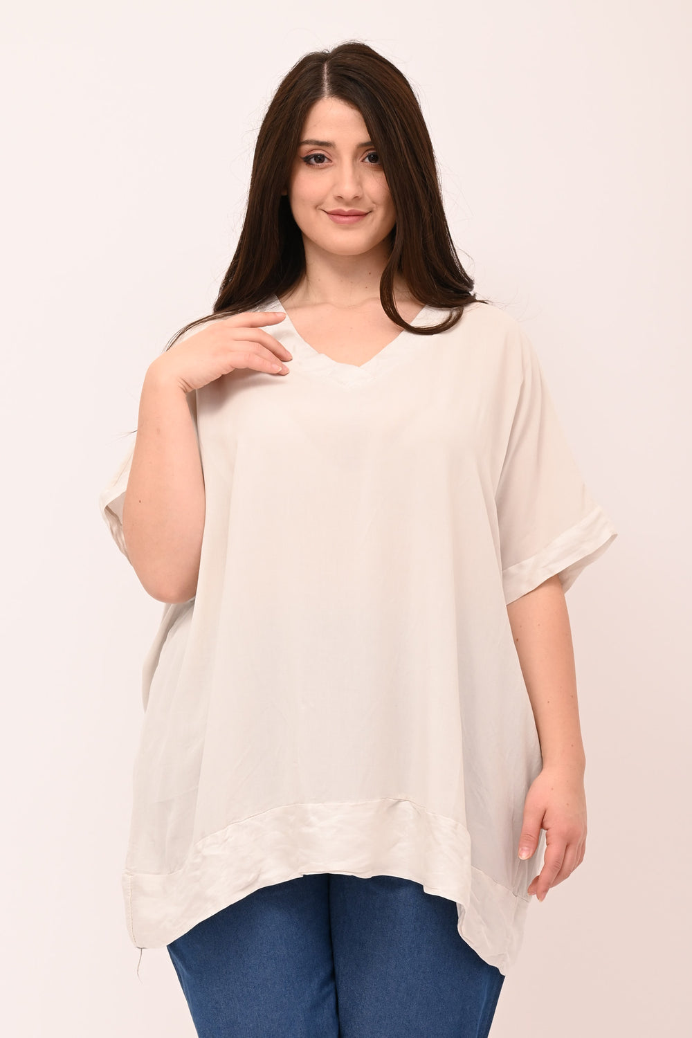 Blusa bordo cangiante - Gesso