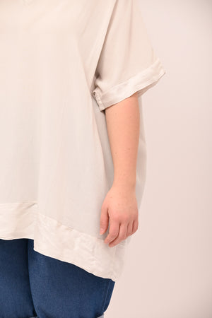 Blusa bordo cangiante - Gesso