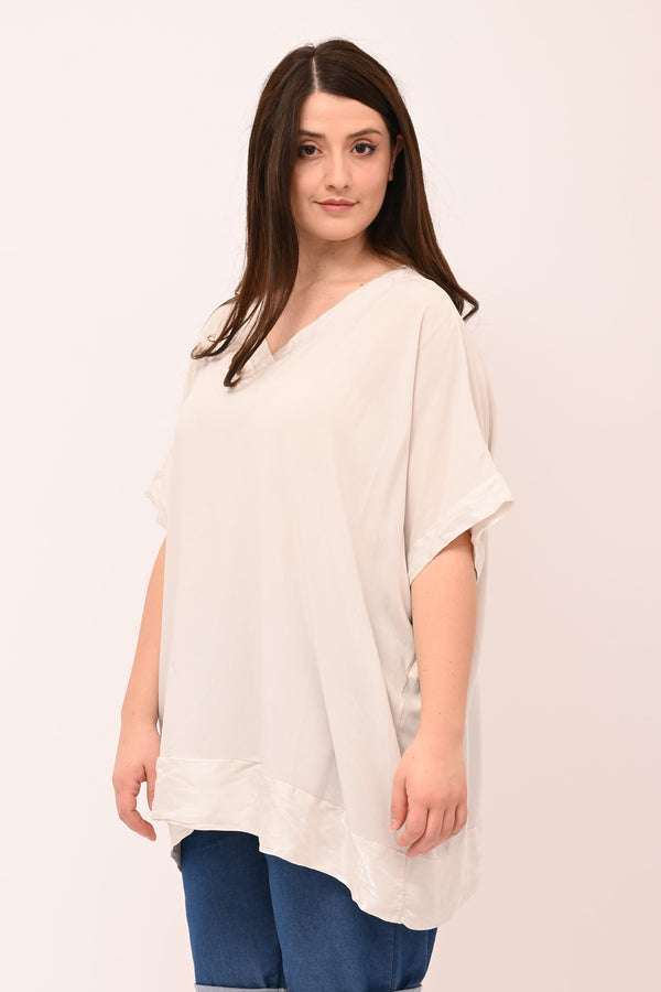 Blusa bordo cangiante - Gesso