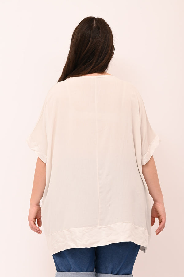 Blusa bordo cangiante - Gesso