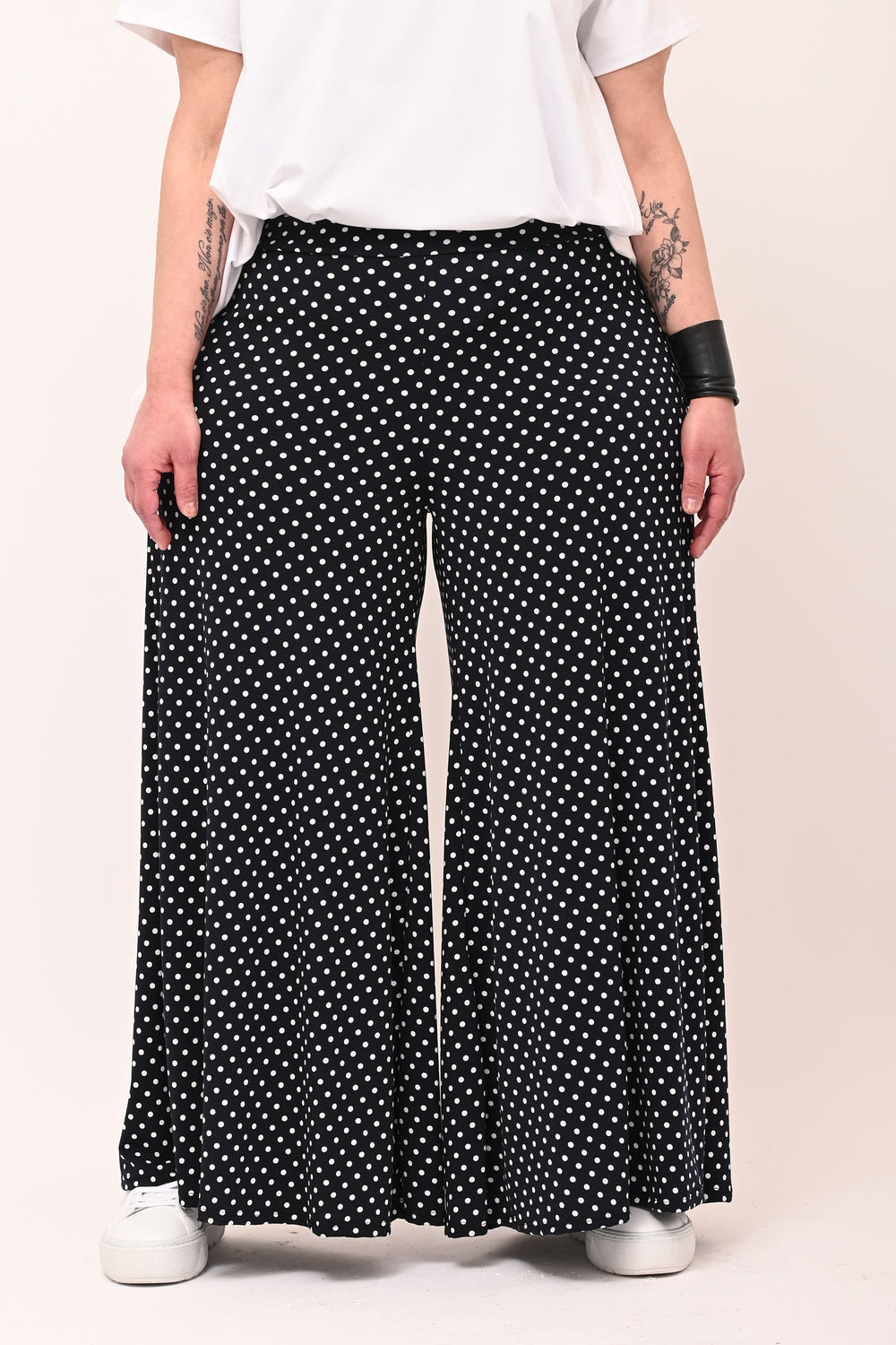 Pantapalazzo fantasia - Pois Bianco/Blu
