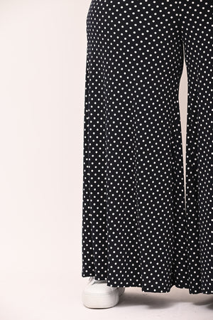 Pantapalazzo fantasia - Pois Bianco/Blu