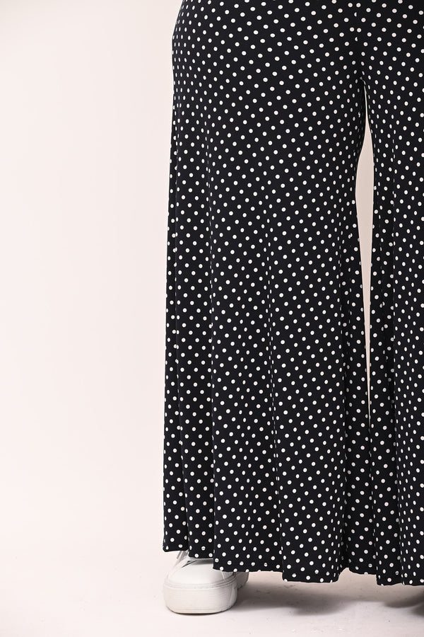 Pantapalazzo fantasia - Pois Bianco/Blu