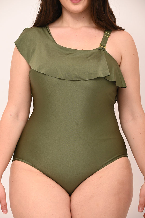 Intero monospalla rouches - Verde militare