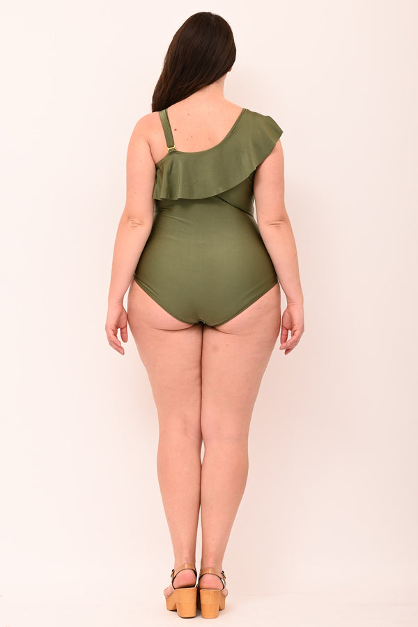 Intero monospalla rouches - Verde militare