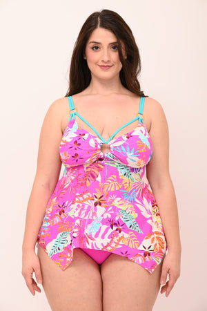 Tankini anelli - Fuxia