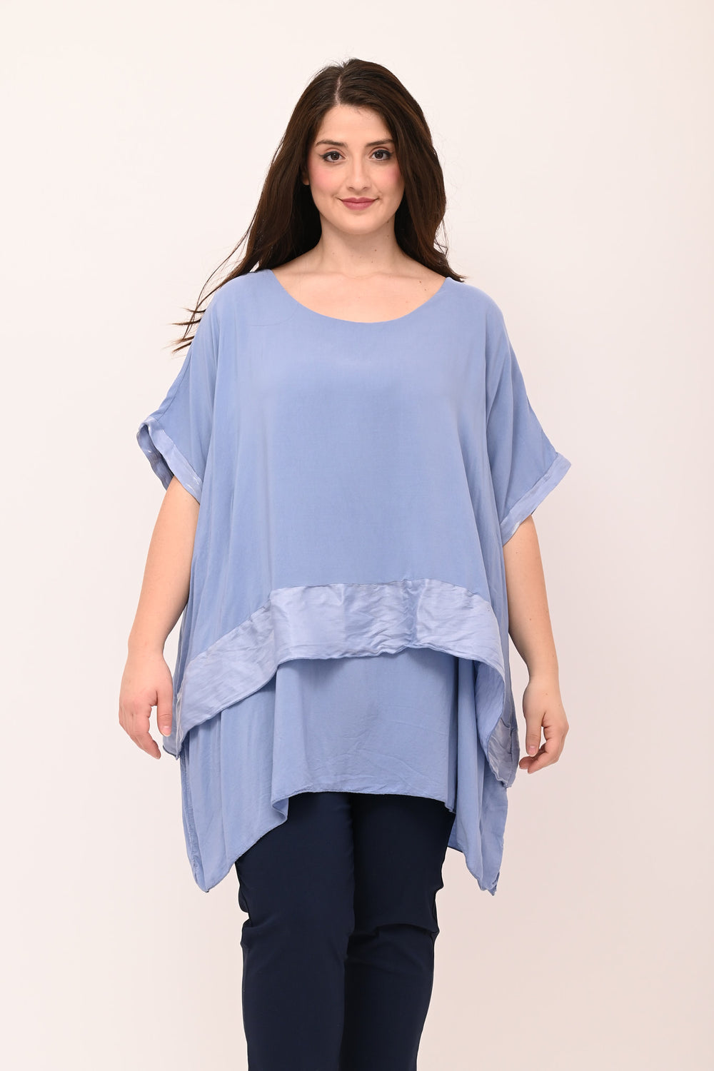 Blusa balza cangiante - Jeans