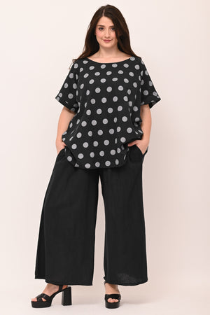 Completo lino pois - Nero