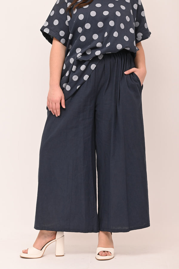 Completo lino pois - Blu