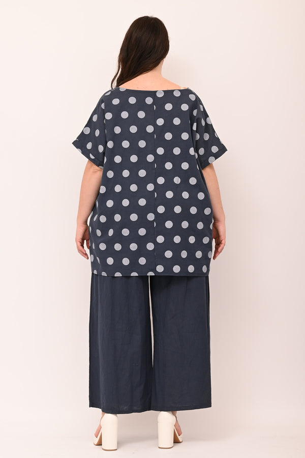Completo lino pois - Blu