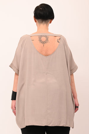 Blusa bordo paillettes - Fango