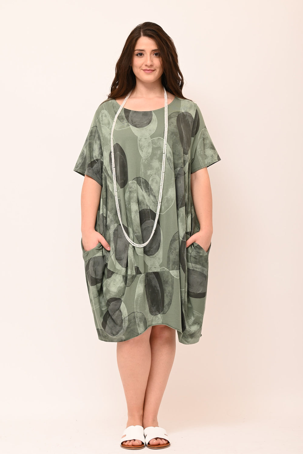 Abito ovetto bolle - Verde militare