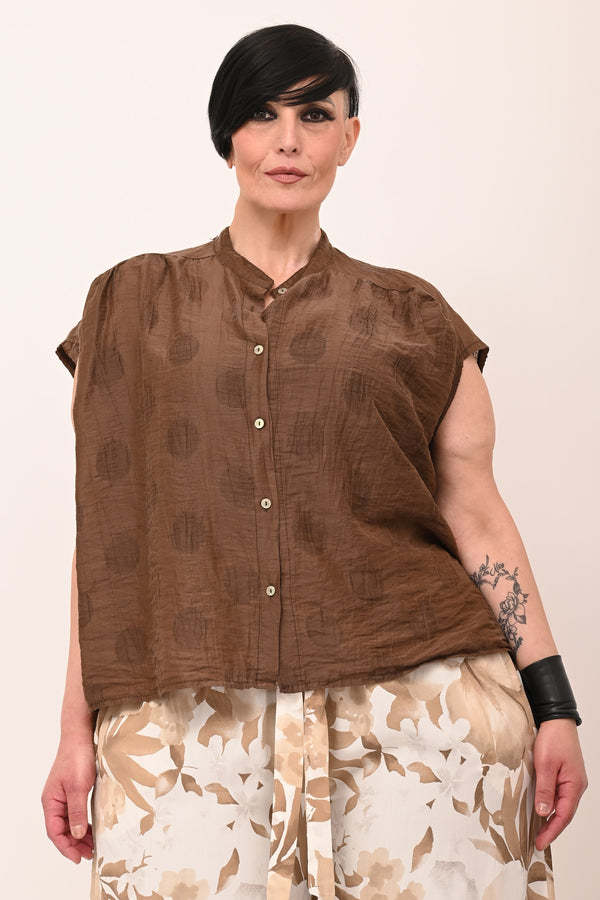Camicia coreana pois - Bruciato
