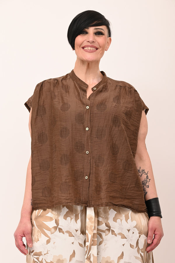 Camicia coreana pois - Bruciato