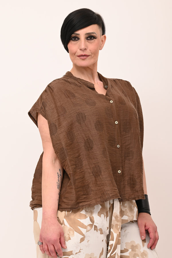 Camicia coreana pois - Bruciato